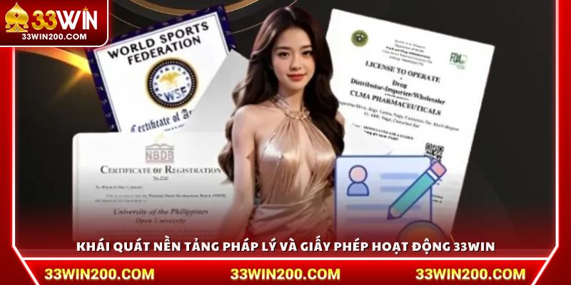 Khái quát nền tảng pháp lý và giấy phép hoạt động 33Win